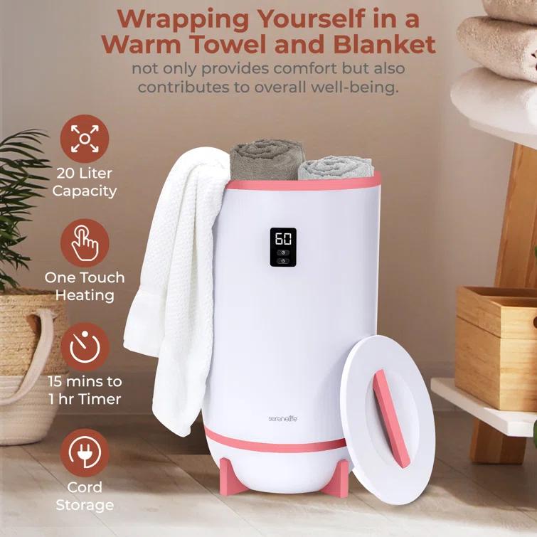 SereneLife Single Touch Electric Towel Warmer