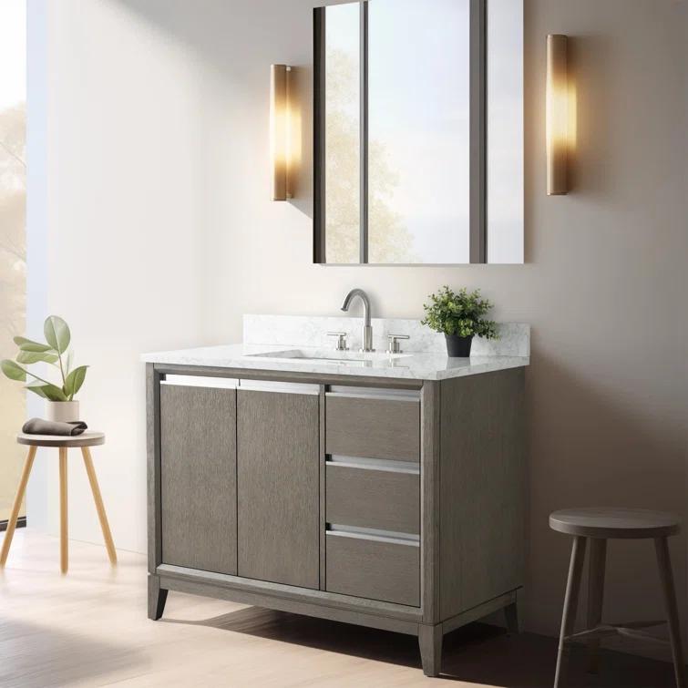42 Single Bathroom Vanity with Top