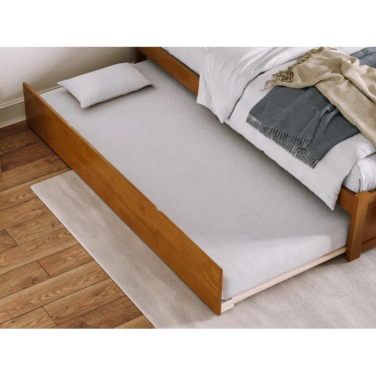 Solid Wood Platform Storage Bed