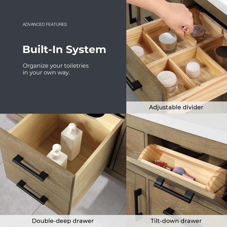 OVE Decors Bailey 48" Single Bathroom Vanity with Premium Countertop