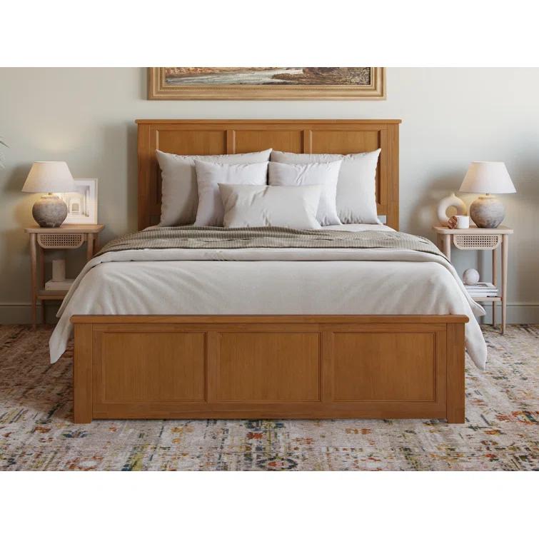 AFI Furnishings Madison Solid Wood Platform Bed with Matching Footboard & Storage Drawers