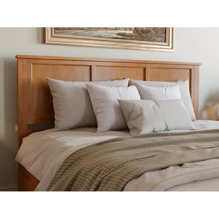 Solid Wood Platform Storage Bed