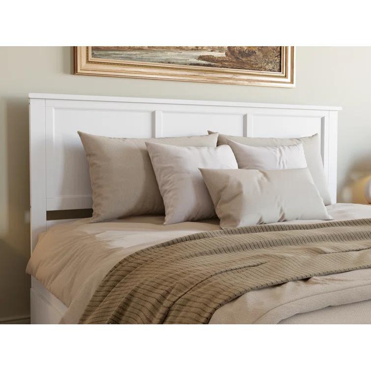 Madison Solid Wood Platform Bed with Matching Footboard & Storage Drawers