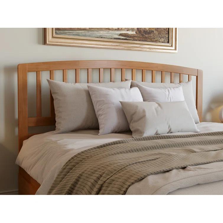 AFI Furnishings Richmond Solid Wood Platform Bed with Panel Footboard and Trundle