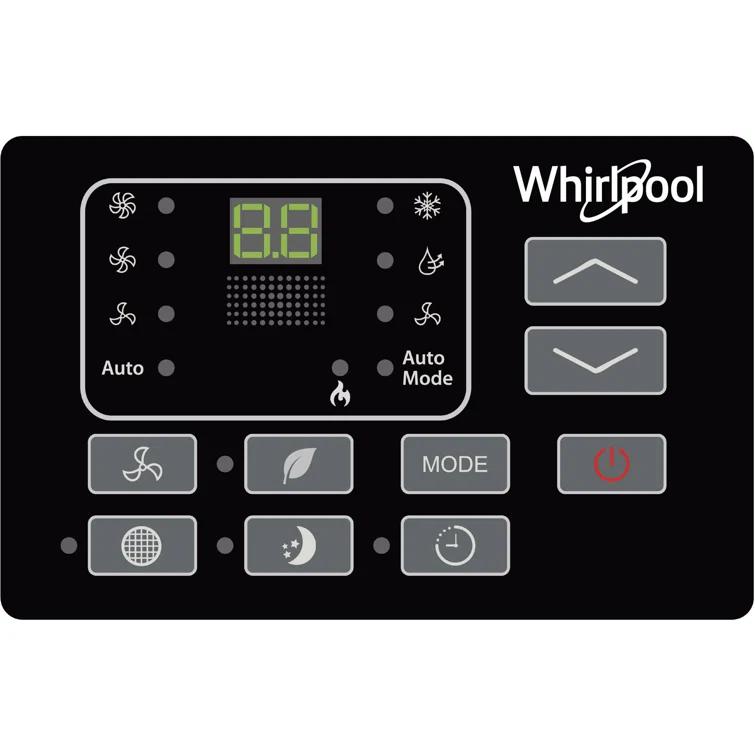 Whirlpool 10000 BTU Window Air Conditioner for 450 Square Feet with Heater and Remote Included