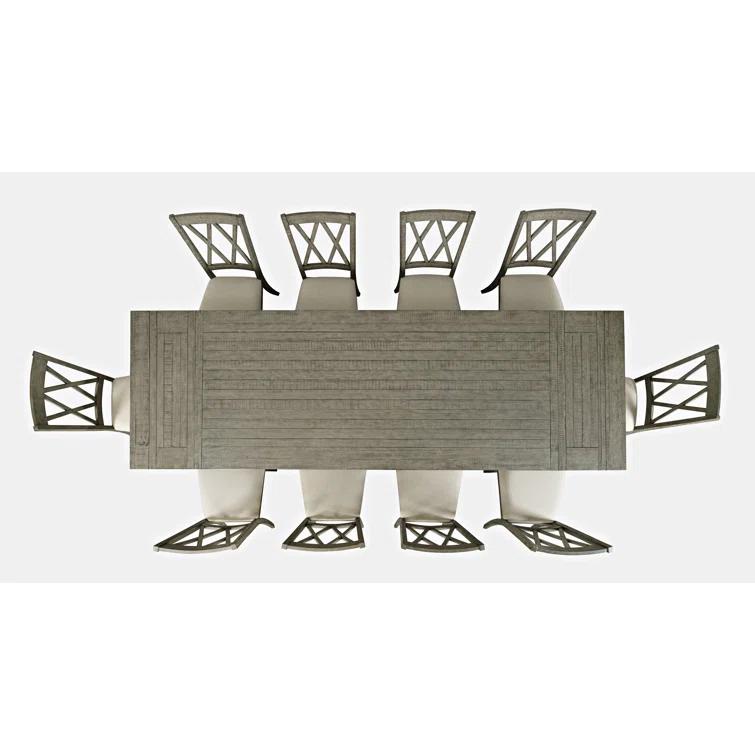 Fahrettin - Person Extendable Pine Solid Wood Solid Wood Top Trestle Dining Set