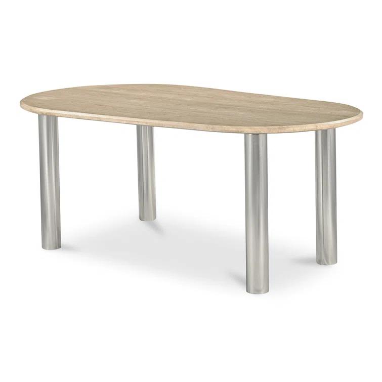 Astyn 73.5" Marble Iron Dining Table