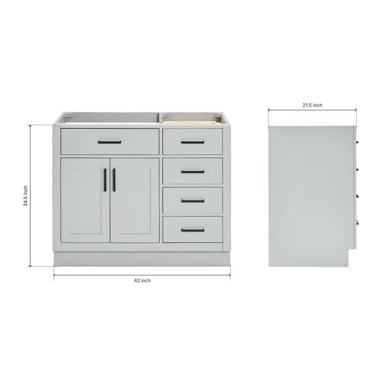 42'' W Single Bathroom Vanity Base