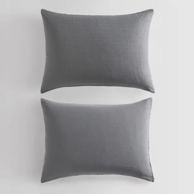 Calvin Klein Seersucker Reversible 3 Piece Duvet Cover Set