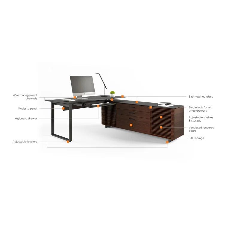 Corridor L-Shaped Executive Desk