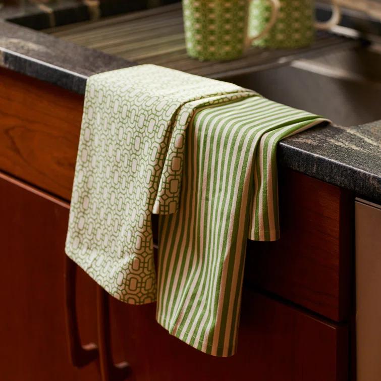 Caskata Newport Stripe Tea Towel Kitchen Towel (Set of 2)
