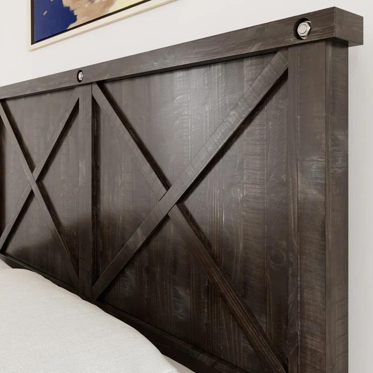 Yosemite Cafe Solid Wood Panel Storage Bed