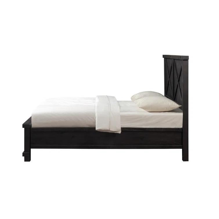 Yosemite Cafe Solid Wood Panel Storage Bed