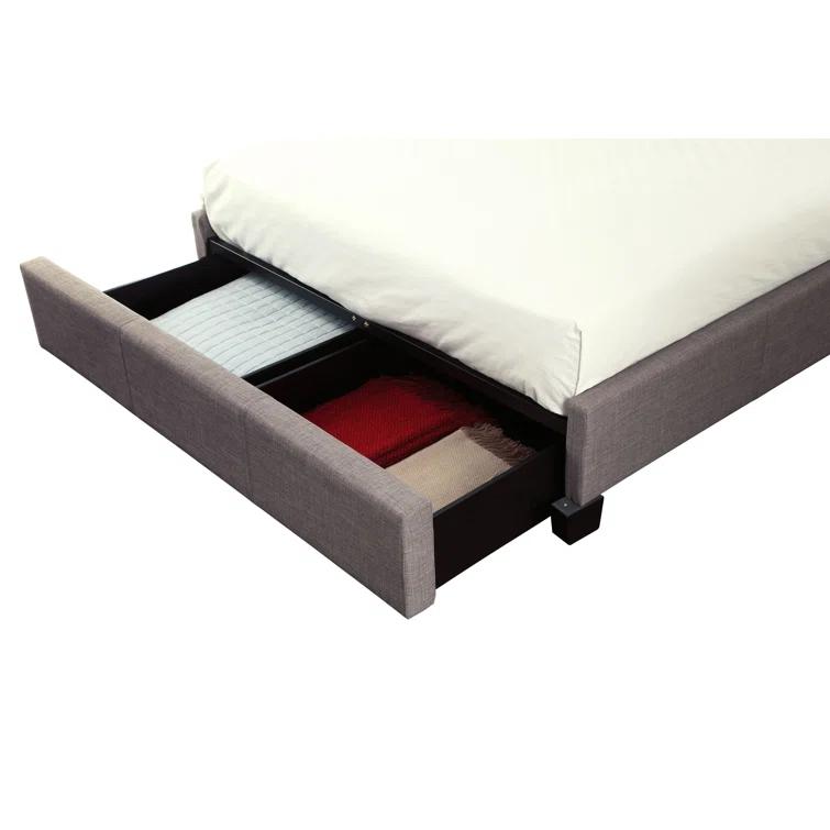 Geneva - Madeleine Dolphin Upholstered Panel Storage Bed
