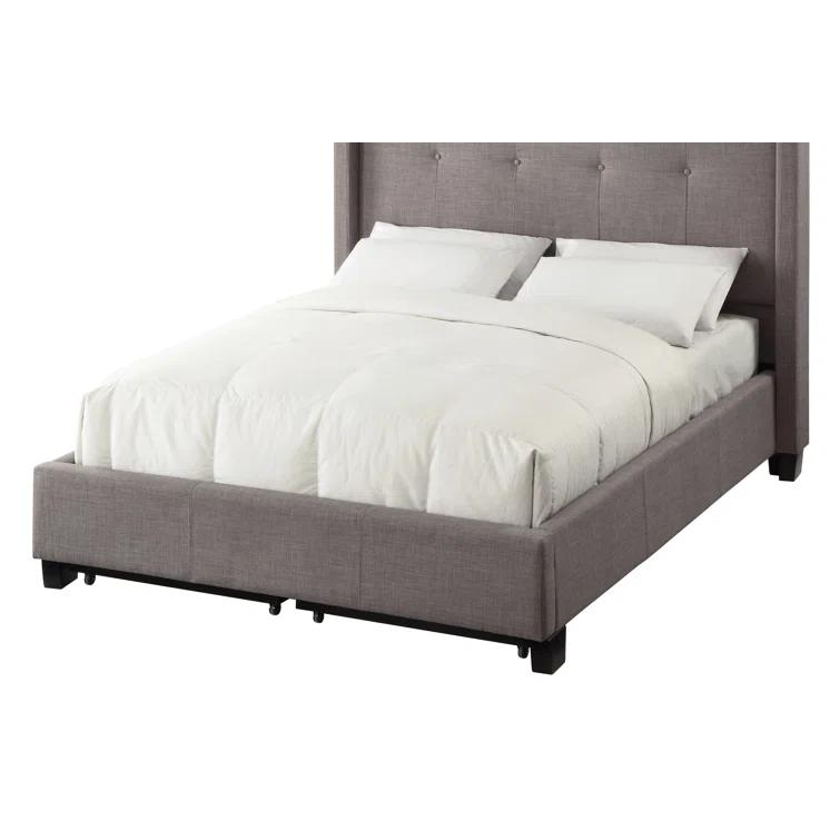 Geneva - Madeleine Dolphin Upholstered Panel Storage Bed