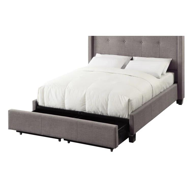 Geneva - Madeleine Dolphin Upholstered Panel Storage Bed