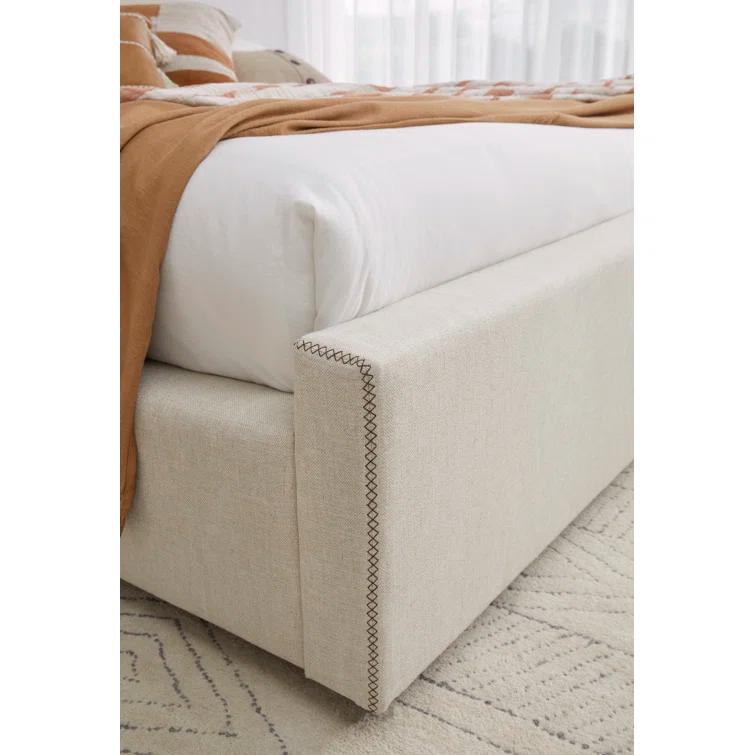 Virgil Louis Upholstered Panel Bed