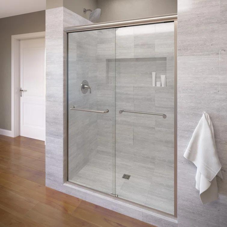 Infinity 43" W x 47'' W x 70" H Semi-Frameless Shower Door