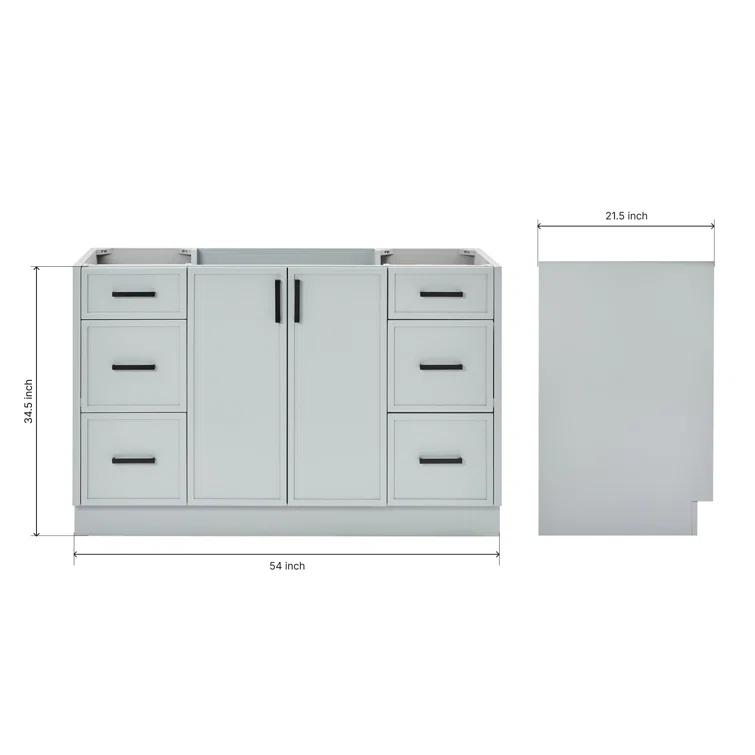 ARIEL Kelley 54 Single Bathroom Vanity Base Only