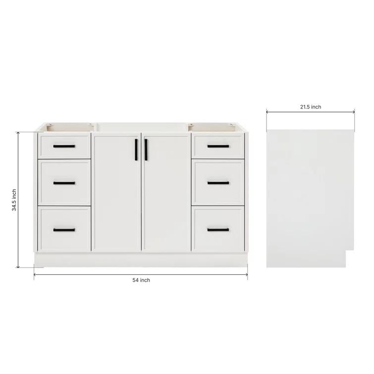 ARIEL Kelley 54 Single Bathroom Vanity Base Only