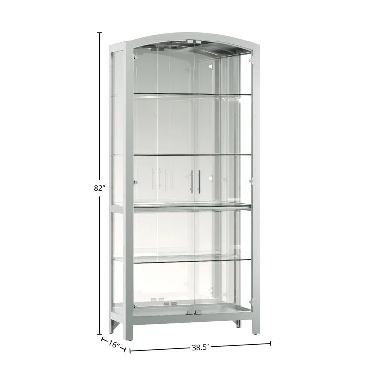 Howard Miller® Elsie 82'' H x 38.5'' W Solid Wood Display Case