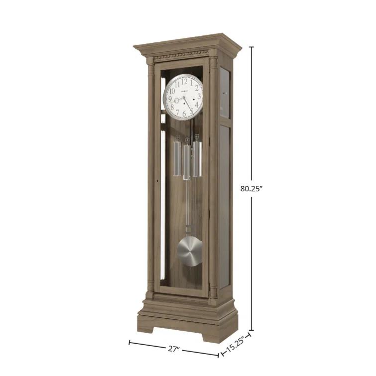 Howard Miller® Scott 80.25'' H Oak Solid Wood Grandfather Clock
