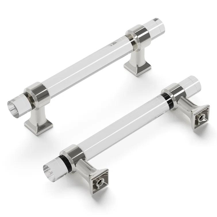 Crystal Palace Kitchen Handles, Solid Core Drawer Pulls for Cabinet Doors, 3-3/4"
