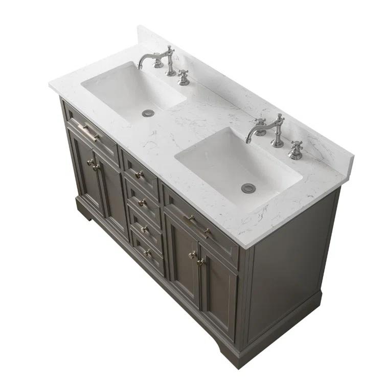 Thompson 54" Double Bathroom Vanity Set