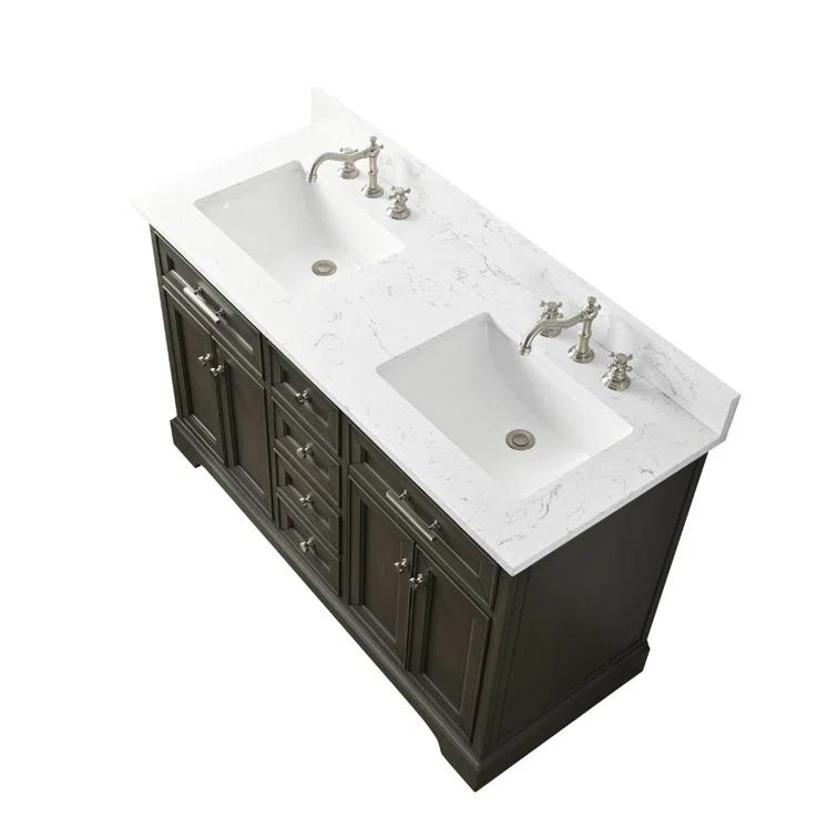 Thompson 54" Double Bathroom Vanity Set