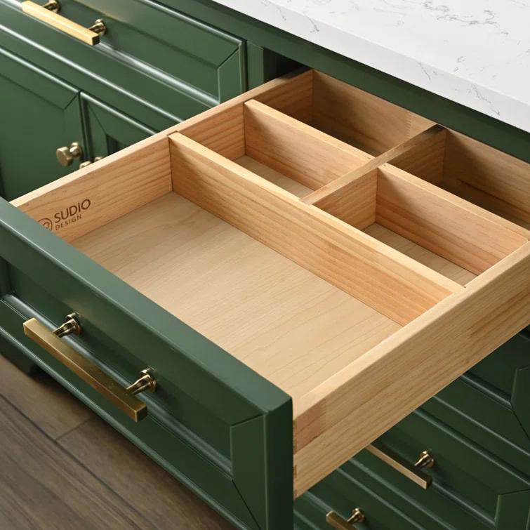 Zaviera 72'' Free-standing Double Bathroom Vanity with Engineered Stone Vanity Top