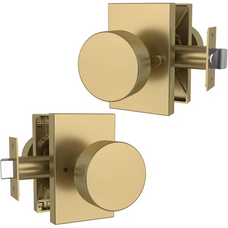 Mega Handles Laura Reversible Interior Door Knob for Bedrooms, Bathroom & Hallway | Modern Stainless Door Locks