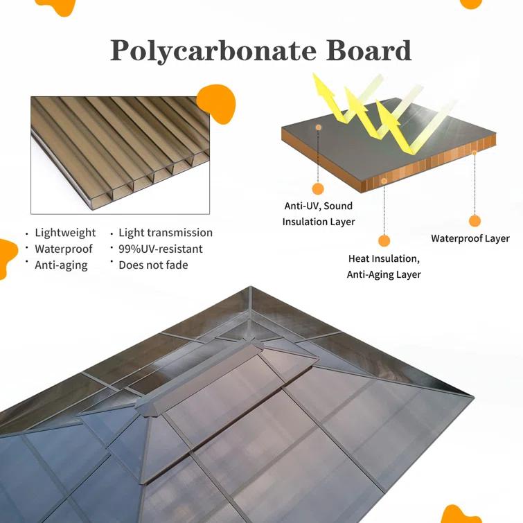 Aluminum Patio Hardtop Gazebo