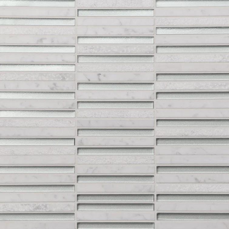 Bedrosians Kaikos 12" x 12" Glass Patterned Wall & Floor Tile