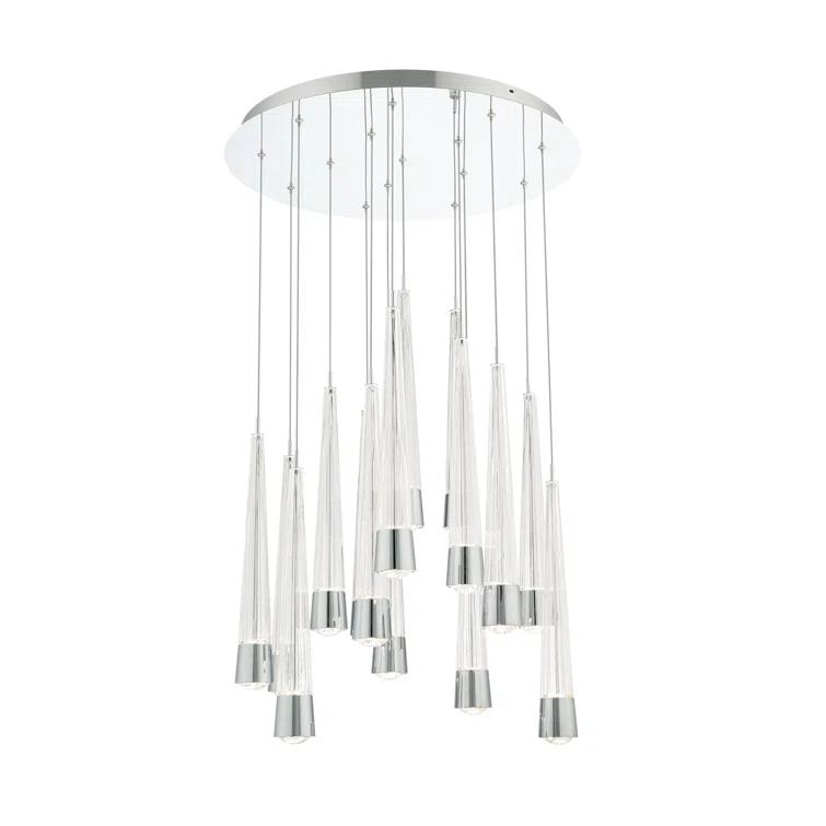 dweLED Quill Round 15 - Light LED Cluster Pendant