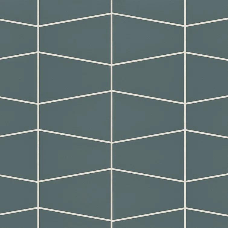 Marin Trapezoid Matte Porcelain Mosaic Tile