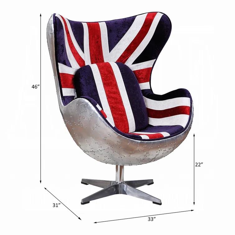 Brancaster Upholstered Swivel Accent Chair