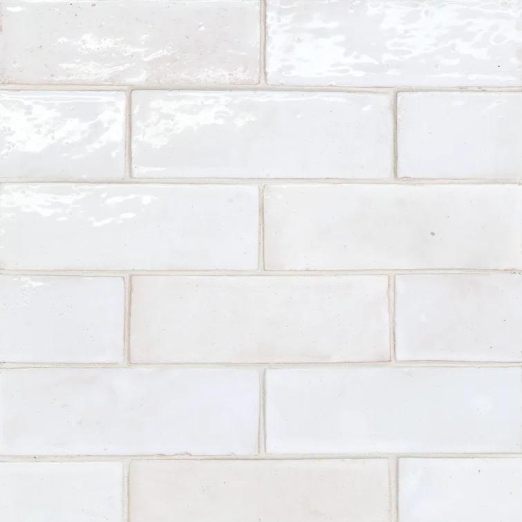 Zagora 2" x 6" Glossy Zellige Field Tile