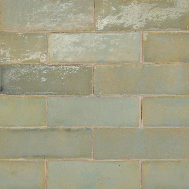 Zagora 2" x 6" Glossy Zellige Field Tile