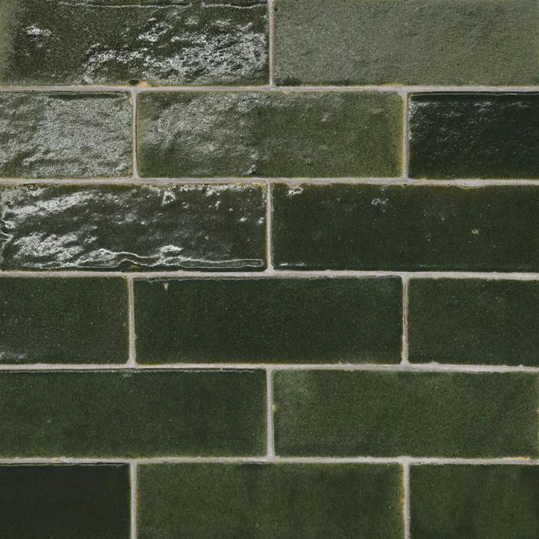 Zagora 2" x 6" Glossy Zellige Field Tile