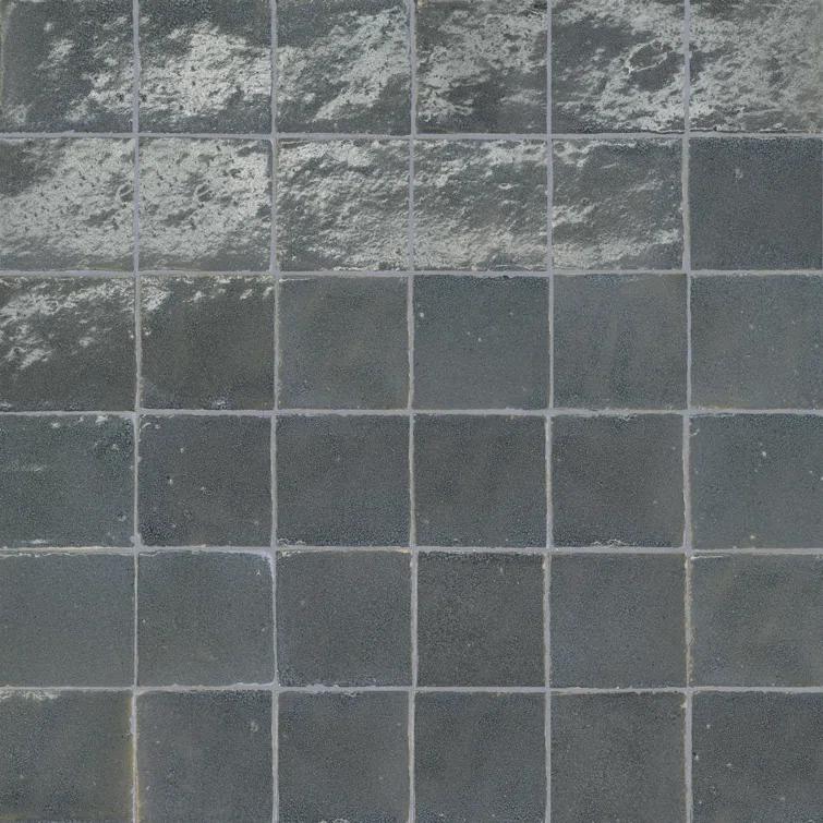 Zagora 2" x 2" Glossy Zellige Mosaic Tile