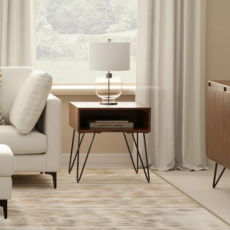 Hunter Solid Wood Top End Table