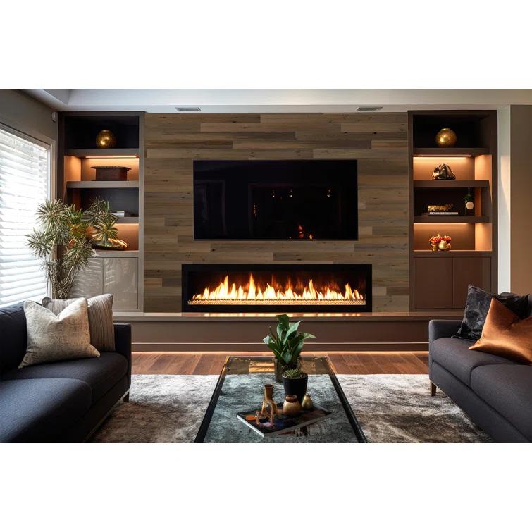 Timberchic River Reclaimed Wooden Wall planks - Simple Peel & Stick Wall Covering Application for DIY Accent Wall & Home Improvement - Modern, Premium Wall Paneling