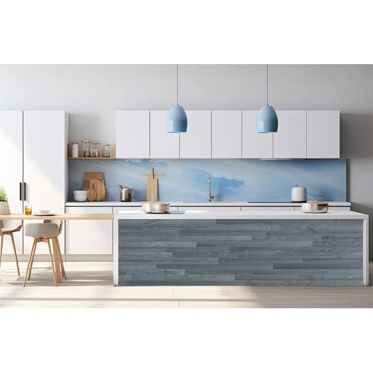 Timberchic River Reclaimed Wooden Wall planks - Simple Peel & Stick Wall Covering Application for DIY Accent Wall & Home Improvement - Modern, Premium Wall Paneling