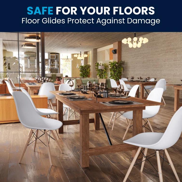 Chair with Wooden Legs for Versatile Kitchen, Dining Room, Living Room, Library or Desk Use (Set of 2)