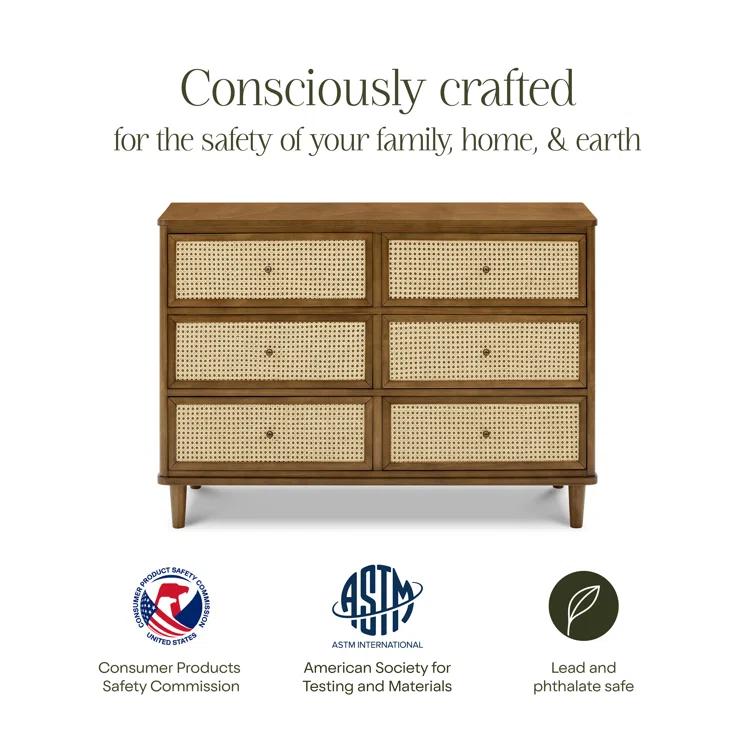 Marin 6 Drawer 19.49" W Dresser