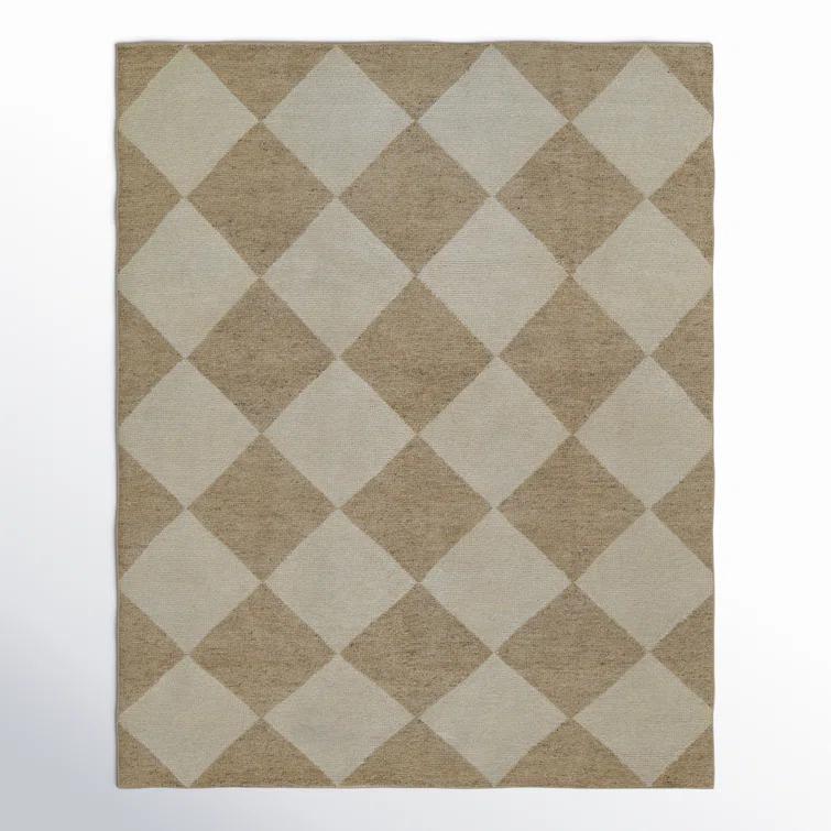 Palau Hand-Knotted Wool Rug - Beige / 8' x 10'