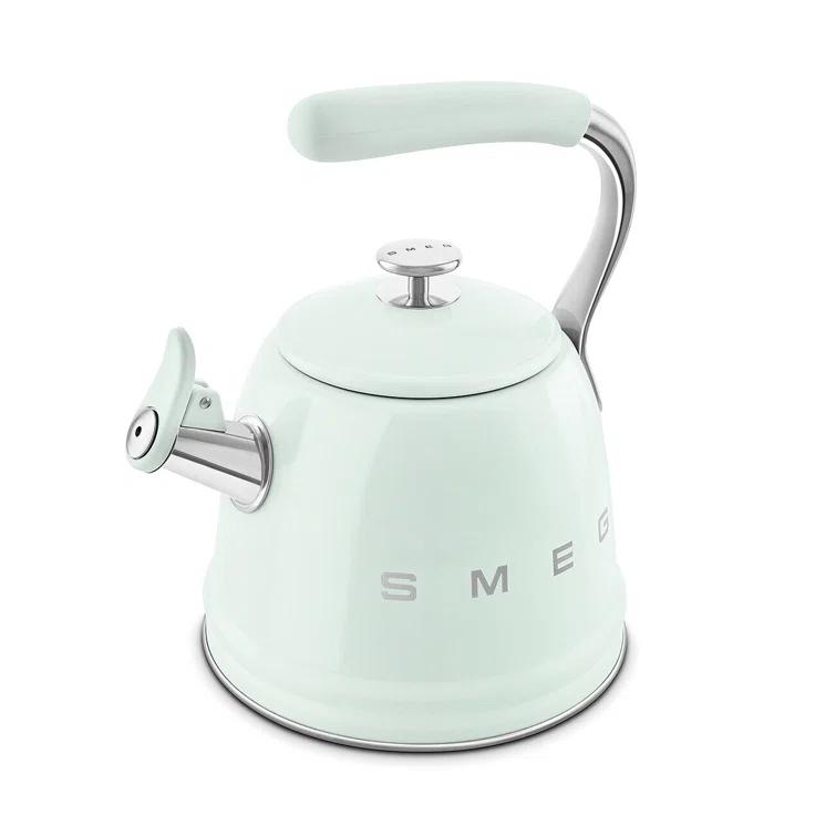 SMEG Pastel Green Whistling Stovetop Kettle