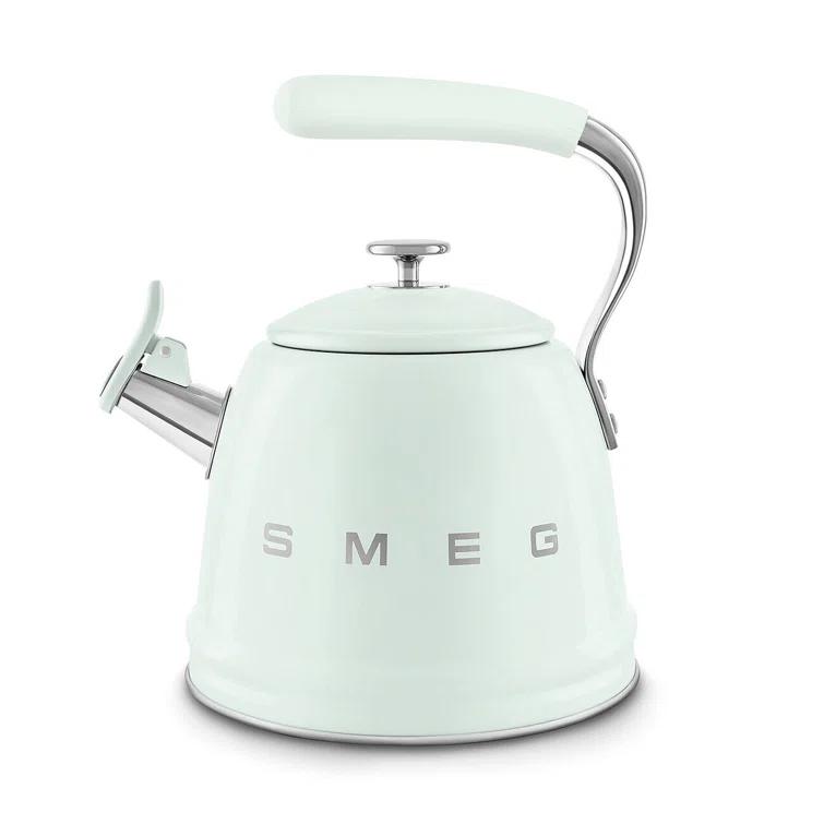 SMEG Pastel Green Whistling Stovetop Kettle