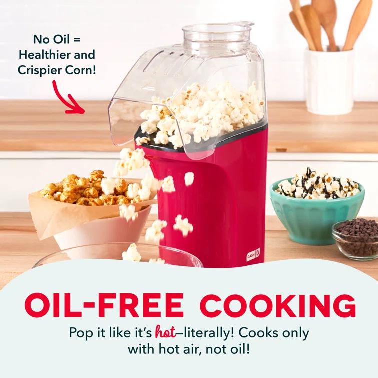 Dash Fresh 16 Cooked Cup Hot Air Popcorn Popper