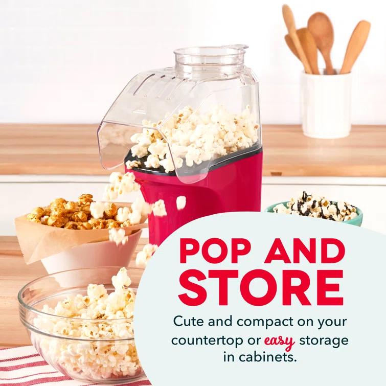 Dash Fresh 16 Cooked Cup Hot Air Popcorn Popper
